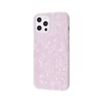 Чехол накладка Confetti iPhone 12 Pro Max Розовая