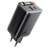 Сетевое зарядное устройство Aсefast A111 USB-C+USB-A 67W Black, Чёрный Сетевое зарядное устройство Aсefast A111 USB-C+USB-A 67W Black, Чёрный