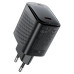 Сетевое зарядное устройство Aсefast A112 Gan PD 45W USB-C Black, Чёрный