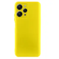 Чехол накладка Getman Liquid Silkl Xiaomi Redmi 12 Желтая