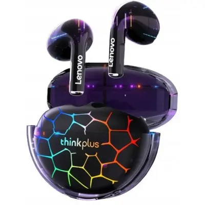 Беспроводные наушники Lenovo LP80 Pro RGB Black, черные Беспроводные наушники Lenovo LP80 Pro RGB Black, черные
