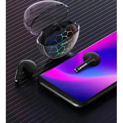 Беспроводные наушники Lenovo LP80 Pro RGB Black, черные Беспроводные наушники Lenovo LP80 Pro RGB Black, черные