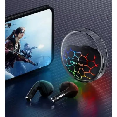 Беспроводные наушники Lenovo LP80 Pro RGB Black, черные Беспроводные наушники Lenovo LP80 Pro RGB Black, черные