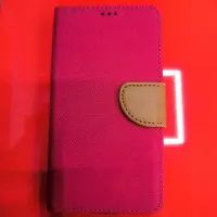 Чохол-книжка Універсальна 5.5" Текстиль Червона