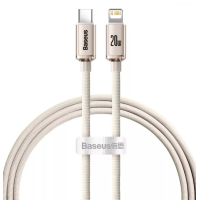 Кабель дата Baseus Crystal Shine Type-C to Lightning 1.2м Рожевий Кабель дата Baseus Crystal Shine Type-C to Lightning 1.2м Рожевий