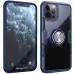 Чехол накладка Deen CrystalRing iPhone 12/12 Pro Темно-синяя