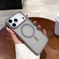 Чохол Накладка Smoky MagSafe iPhone 15 Pro Max Сіра