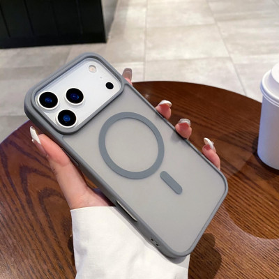 Чохол Накладка Smoky MagSafe iPhone 15 Pro Max Сіра