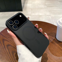 Чохол Накладка Smoky MagSafe iPhone 15 Pro Max Чорна