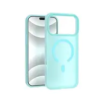 Чохол Накладка Smoky MagSafe iPhone 13/ iPhone 14 Pale Cyan