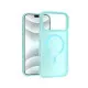 Чехол Накладка Smoky MagSafe iPhone 13/ iPhone 14 Pale Cyan