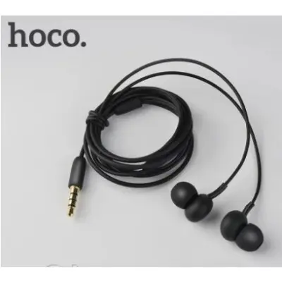Проводные вакуумные наушники-гарнитура Hoco M24 Leyo Black, черный