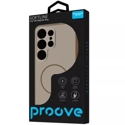 Чехол Накладка Proove Softline Magnetic Samsung S938 (S25 Ultra) Бежевая