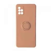 Чехол накладка Ring Samsung A515 (A51) Розовая