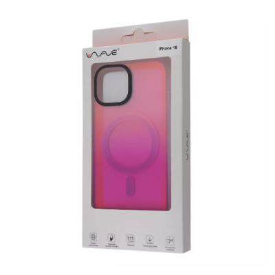 Чехол накладка WAVE Colors MagSafe iPhone 15 Розово-фиолетовая