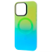 Накладка WAVE Colors MagSafe iPhone 15 Зелено-синя