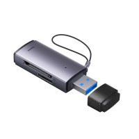 Картридер Baseus Lite USB  to SD/TF Серый