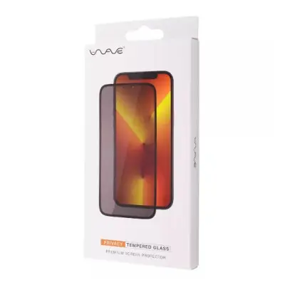 Защитное стекло Wave Privacy 5D iPhone 15 Pro Max Чёрное