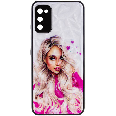 Чехол накладка Prisma Ladies Samsung A037 (A03s) Розовая