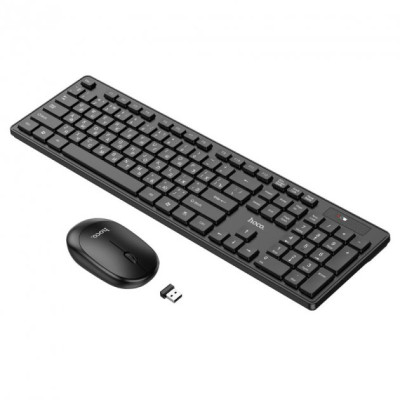 Клавиатура + мишь беспроводная Hoco GM17 Black, Чёрный