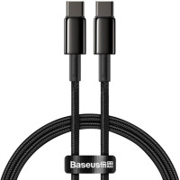 Кабель дата Baseus Tungsten Type-C to Type-C 2м 100W Чорний Кабель дата Baseus Tungsten Type-C to Type-C 2м 100W Чорний