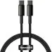 Кабель дата Baseus Tungsten Type-C to Type-C 2м 100W Чёрный