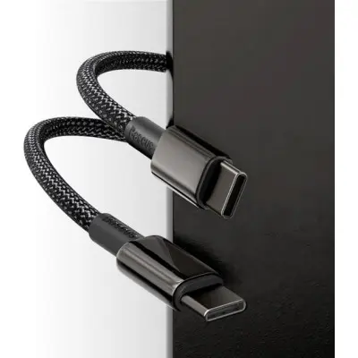 Кабель дата Baseus Tungsten Type-C to Type-C 2м 100W Чёрный Кабель дата Baseus Tungsten Type-C to Type-C 2м 100W Чёрный