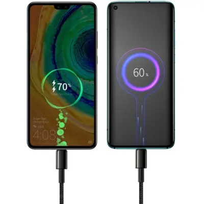 Кабель дата Baseus Tungsten Type-C to Type-C 2м 100W Чёрный Кабель дата Baseus Tungsten Type-C to Type-C 2м 100W Чёрный