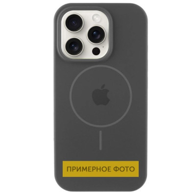 Чехол накладка HC MagSafe (AA) iPhone 15 Темно-серая