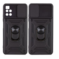 Чохол накладка Serge Ring Camshield Xiaomi Redmi 10C/Poco C40 Чорна