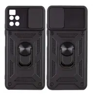 Чехол накладка Serge Ring Camshield Xiaomi Redmi 10C/Poco C40 Черная