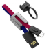 Кабель Hoco U36 Mascot MicroUSB 2.4a 0.13м Красно-синий