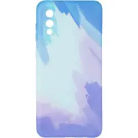 Чехол накладка Watercolor Samsung A022 (A02) Синяя