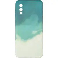 Чехол накладка Watercolor Samsung A022 (A02) Зеленая