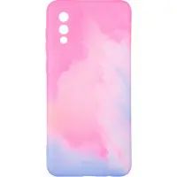 Чехол накладка Watercolor Samsung A022 (A02) Розовая