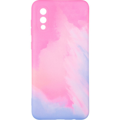 Накладка Watercolor Samsung A022 (A02) Розовая