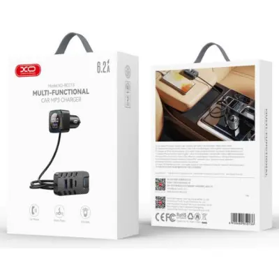 FM Трансмітер XO BCC13 Black, Чорний FM Трансмітер XO BCC13 Black, Чорний