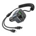 FM Трансмітер Hoco E74 Type-C/Ligtning 18W Grey, Сірий