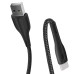 Кабель дата Colorway USB Type A - Type-C 1м Чорний (PVC + led)