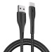 Кабель дата Colorway USB Type A - Type-C 1м Чорний (PVC + led)
