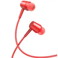 Провідні вакуумні навушники-гарнітура XO EP57 Red, червоний Провідні вакуумні навушники-гарнітура XO EP57 Red, червоний