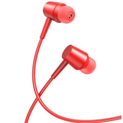 Провідні вакуумні навушники-гарнітура XO EP57 Red, червоний
