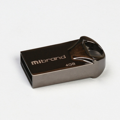 Флеш память USB 4Gb Mibrand Hawk USB 2.0  Black, Черный