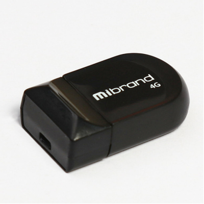 Флеш пам\'ять USB 4Gb Mibrand Skorpio USB 2.0 Black, Чорний