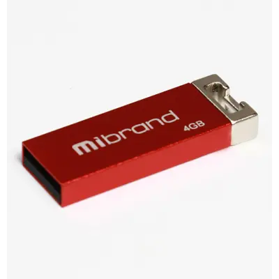 Флеш память USB 4Gb Mibrand Chameleon USB 2.0 Красная