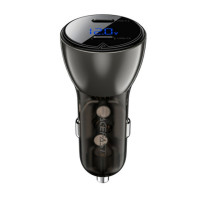 Автомобільний зарядний пристрій Acefast B10 2PD 60W Black, Чорний