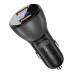 Автомобільний зарядний пристрій Acefast B7 2USB 45W Black, Чорний
