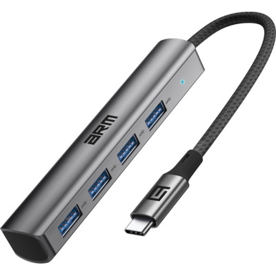 USB хаб ArmorStandart Type-C to 4USB, чотири порти  Grey USB хаб ArmorStandart Type-C to 4USB, чотири порти  Grey