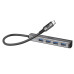 USB хаб ArmorStandart Type-C to 4USB, чотири порти  Grey USB хаб ArmorStandart Type-C to 4USB, чотири порти  Grey