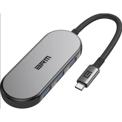 Перехідник-розгалужувач USB Хаб ArmorStandart Type-C to HDMI+LAN+PD+2USB+TF/SDcard